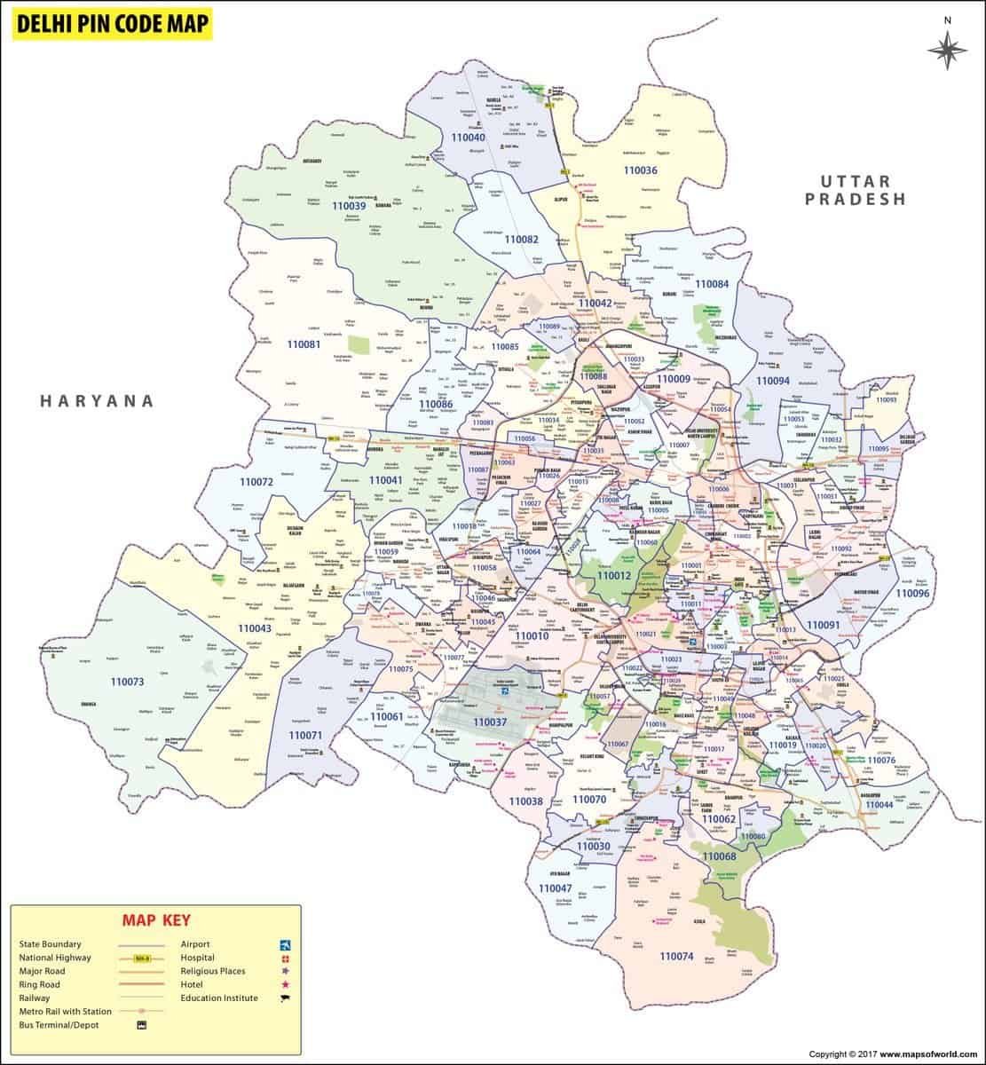Delhi Pincode