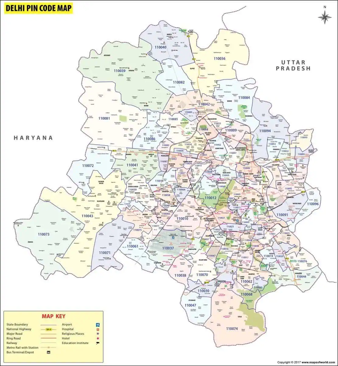 Delhi Pincode