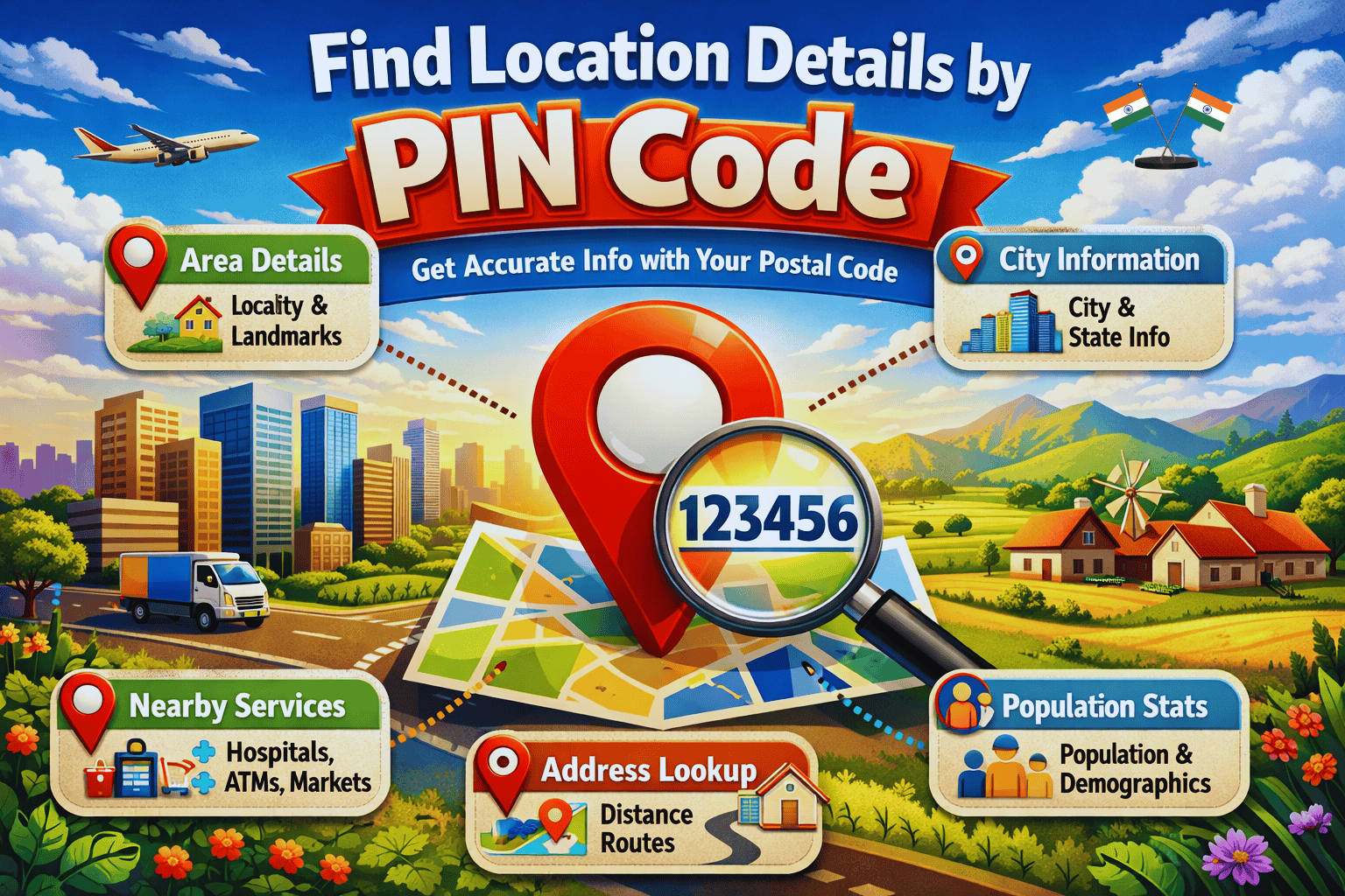 Find Location Details by PIN Code